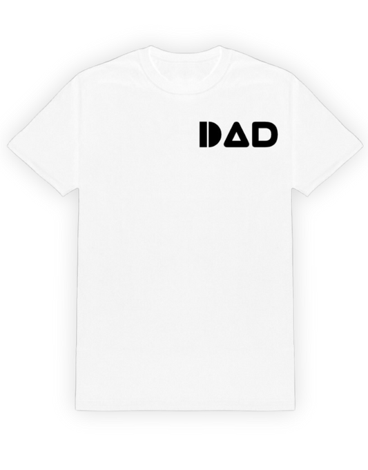 DAD Crew Member Tee White With Black